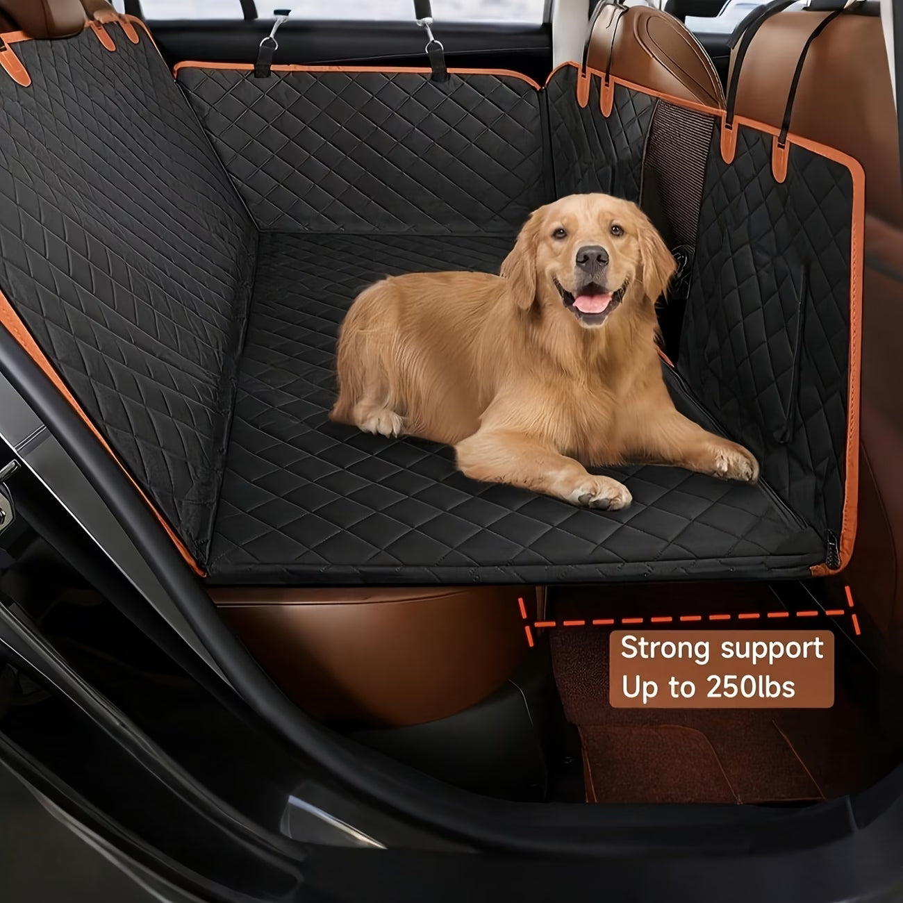 Barkside Hard Base Dog Back Seat Protector